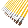Pincel de Pintura al Óleo, Bolígrafo para Acuarela, Bolígrafo Acrílico Redondo para Pizarra Blanca, Pincel Pequeño de Contorno para Niños, Pincel de Pintura para Jardín de Infancia, Pincel de Punta Redonda