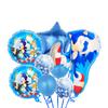 Estilo Caricatura Sonic de Pie Globo Sonic Fiesta Sonic Juego Infantil Set de Globos de Película de Aluminio