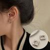 Pendientes Irregulares con Hebilla de Herradura para Mujer, Diseño de Nicho Estilo Ins, Pendientes de Aro Estilo Minimalista, Elegantes Accesorios para Orejas de Celebridad de Internet