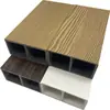 Productos de fábrica de origen madera ecológica cuadrada 50*40 madera plástico panel divisor techo porche madera ecológica cuadrada madera