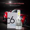 C6 carro LED farol h1 modificado h7 lâmpada do carro h11 lâmpada 9006 9005 super brilhante h4 farol lâmpada de nevoeiro