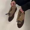 Zapatos de Invierno de Moda con Piel de Conejo, Diseño Versátil, Nuevo Estilo Americano, Marca de Nicho, Forrados de Felpa