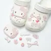 Zuecos Lindos y de Moda Estilo Ins Accesorios DIY Hebillas de Zapato Desmontables Flor de Zapato de Ballet Dibujos Animados 3D Accesorios