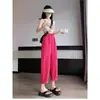 Nuevos Pantalones Casuales Holgados de Talla Grande Estilo Verano 2025 Pijama de Primavera y Otoño Piernas Anchas Holgadas Se Pueden Usar para Caminar
