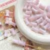 Cuentas redondas de pastel con forma de ola y corazón teñidas acrílicas, material de cuentas hechas a mano para pulsera, cadena de teléfono móvil, accesorios