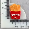 Cola Creme Case para Celular DIY Acessórios de Resina Brinquedo de Comida do McDonald's Batata Frita Clip Bico de Pato Acessórios de Cabelo Material Atacado