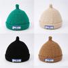 Gorro con Puntera para Bebé, Súper Lindo Bebé Otoño e Invierno Nuevo Protección para las Orejas, Cálido y Lindo Gorro de Terciopelo Tejido para Hombre y Mujer, Gorro para Bebé Recién Nacido