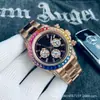 Dropshipping Transfronteiriço de Relógios Mecânicos Automáticos Completos de Negócios de Luxo com Cronógrafo de Função Completa Laojia com Diamantes da Fábrica de Relógios de Negócios Aliexpress