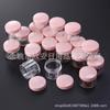 Caja Redonda Rosa de 20g Botella de Crema para Bebé Botella de Mascarilla de Burbujas Botella de Crema de Manos 20ml Botella de Polvo de Brillo para Uñas Botella de Crema