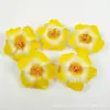 34 tipos de cabezas de flores de rosa amarillas artificiales de seda estilo europeo para horquillas DIY, arreglos florales y decoraciones de gorros de graduación