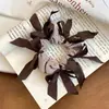 Dongdaemun Nicho Laço Tecido Elástico de Cabelo Intestino Grosso Mostra Volume do Cabelo Coque Corda de Cabelo Sensação de Alto Padrão Corda de Cabelo para Rabo de Cavalo
