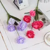 Flor de simulación 5 cabezas flor de rosa salón de bodas arreglo floral suave paisajismo de hotel escaparate floral decoración flores decorativas para fotografía
