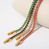 Jieding Ins Pulsera Nueva de Moda y Versátil Incrustada con Circonita Pulsera de Acero Inoxidable Elegante Retro Joyería de Mano Pulsera para Mujeres