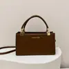 Nova coleção Outono/Inverno 2026: Bolsa de mão quadrada retrô estilo coreano, uma bolsa de ombro minimalista e versátil para o dia a dia, com alça removível