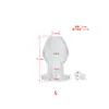 Tapón Anal Hueco de Cristal, Ano Curioso, Dilatador Anal, Tapón Anal para Exteriores, Cinturón a Prueba de Fugas, Juguete Sexual