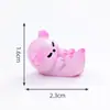 Caracol Mini Lindo Flamenco Muñeco de Animal Pequeño Decoración Linda DIY Accesorios de Bolsa Ciega Adornos Pequeños de Escritorio