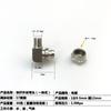 Conector de rosca rápida conector neumático de tubería de aire codo de rosca externa de rosca rápida latón niquelado rosca externa neumático en ángulo recto original