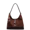 Bolso Grande de Gamuza y Felpa para Otoño e Invierno para Mujer 2025 Nuevo Bolso de Hombro Único Color Bloque para Viajes Diario Bolso Tote para Estudiantes Universitarios