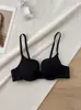 Lencería Sexy de Estilo Puro Deseo para Mujer Conjunto Push-up Soporte Lateral Anti-Caída Estampado de Leopardo Para Pechos Pequeños Para Verse Más Grandes Mujeres