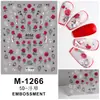 Carcasa Estampada del Pequeño Libro Rojo Pegatinas para Uñas Mariposa Serpentina Aurora Uñas Color Rosa Glaseado Tridimensional Avanzado