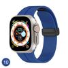 Correa de silicona con hebilla plegable magnética para Apple Watch