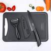 Conjunto de facas de cozinha de aço inoxidável com capa de faca, conjunto de facas de cozinha antiaderentes e tinta, faca de frutas doméstica