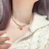Brincos laranjas estilo Mori outono e inverno corrente para clavícula broche estilo pastoral fresco pulseira presilha joias