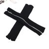 Meias de Lã com Zíper Sexy Coberturas de Bota Felpudas Femininas JK Longas para Pés Aquecedores de Pés de Tricô Quentes Outono e Inverno Tendência