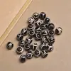Ágata Roja del Tíbet Ágata Negra Dzi Cuentas Redondas Blancas Pulsera DIY Pulsera Cuentas Sueltas Cuentas Redondas Dzi Suministro Directo de Fábrica