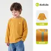 [100% algodón] Camiseta para niña Dudu, playera de manga larga para niño 100% algodón, camiseta básica infantil estilo otoño, ropa para bebé