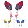 Espejo Retrovisor Universal para Vehículos Eléctricos, Reflector de Llama, Espejo de Marcha Atrás Modificado, Espejo de Marcha Atrás para Scooter, Aleación de Aluminio