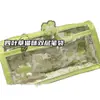 Bolsa para Lápices de Gato Naranja Mu Zhen de Cuatro Hojas Estilo Ins de Aspecto Elevado Linda Original Transparente Portátil para Papelería