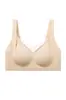 Sujetador push-up de malla de lujo ligero para mujer, estilo delgado, minimiza los bustos grandes, realza y da soporte, previene la flacidez, con copas fijas y líquido base