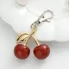 Chaveiro de Cereja Pingente de Bolsa Decoração de Mochila Estilo Tendência da Internet Japonesa e Coreana Pingente de Fruta Cereja da Moda