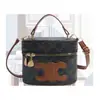 Bolso Cubo de Lino Versátil Personalizado para Mujer, Bolso de Hombro de Lujo Ligero Estilo Nuevo, Bolso Cruzado Cilíndrico de Nicho
