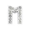 18mm Wear Alloy Full Diamond Carta diy Acessórios Personalizado Chapéu Pulseira Pescoço Corrente Colar Inglês Jóias Decorativas