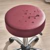 Funda redonda para taburete de piel PU impermeable y a prueba de polvo funda universal para silla bar barbería silla giratoria redonda funda para silla