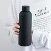 Termo Transfronterizo Estilo Americano de Boca Pequeña con Pintura de Goma, Taza Termo de Acero Inoxidable 304, Botella de Agua con Pintura Texturizada para Senderismo al Aire Libre