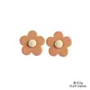 Flor de Cinco Pétalos Redondeada Esmerilada de Resina Accesorios Pequeños para Manualidades DIY Pegamento de Crema Fundas de Teléfono, Imanes de Refrigerador y Materiales para Hebillas de Zapatos