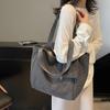 Bolsa de Tecido Tecido Feminina Grande Capacidade Inverno Nova Versátil Casual Roupas de Trabalho Bolsa de Ombro Estudante Universitário Bolsa Tote para Aula