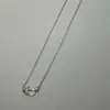 Collar Friedrich Versión Alta con Hebilla de Herradura para Mujer, Colgante Pequeño en Forma de U con Diamantes Completos, Cadena Gruesa para Clavícula Chapada en Oro de 18K, Lote de Fabricante