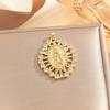 Moderna Joyería Colgante de Collar con Diamantes Completos de Cobre Microincrustado de Circonita Estilo Europeo y Americano para Mujeres, Joyería Ins Transfronteriza, Colgante que No se Desvanece