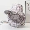 Sombrero de Protección Solar con Ala Ancha, Sombrero de Sol de Verano, Chal de Moda para Mujer, Sombrero de Sol con Protección para el Cuello Integrada a Prueba de Viento y UV