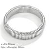 Anillo de Moda para Mujer Estilo Europeo y Americano Acero de Titanio Exagerado Hueso de Serpiente Pulsera Elástica Multi-Anillo Elegante Personalizado Serpiente Pulsera Impermeable