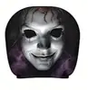 Capa de encosto de cabeça de carro com design de fantasma de terror, fronha de carro, capa de assento à prova de poeira, pode ser personalizada com sua própria imagem como capa de apoio para cabeça e pescoço