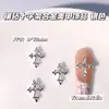 Nuevos Joyas para Uñas de Aleación con Forma de Cruz de Diamantes Brillantes, Tamaño Grande, Estilo Gótico Retro, Accesorios para Uñas de Cruz, Venta al por Mayor
