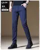 Ropa de Hombre Fengshe / Pantalones de Hombre 2026 Primavera/Verano Más Vendidos Ajuste Delgado Con Terciopelo Grueso Pierna Pequeña Elásticos Casuales Moda Pantalones Largos