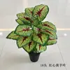 Plantas Verdes Artificiais Amazon Folha de Tartaruga de 18 Cabeças Fabricante Atacado Jiboia Folha Grande Colada Decoração de Casa Paisagismo Plantas em Vasos