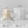 Jiahuimei Halloween Fantasma Animal Vela Aromática Molde de Silicona Gato Fantasma DIY Adornos de Yeso