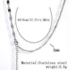 Cadena Sencilla de Acero Inoxidable de Venta Caliente Europea y Americana Cadena Hueso de Serpiente Galvanizada con Oro Real de 18K Collar Versátil de Acero de Titanio para Mujer de Moda